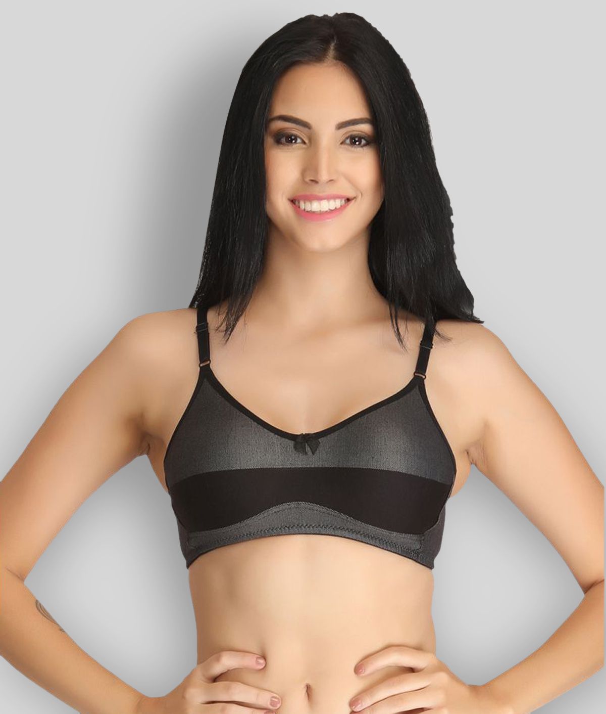     			Clovia - Black Cotton Non - Padded Women's T-Shirt Bra ( Pack of 1 )