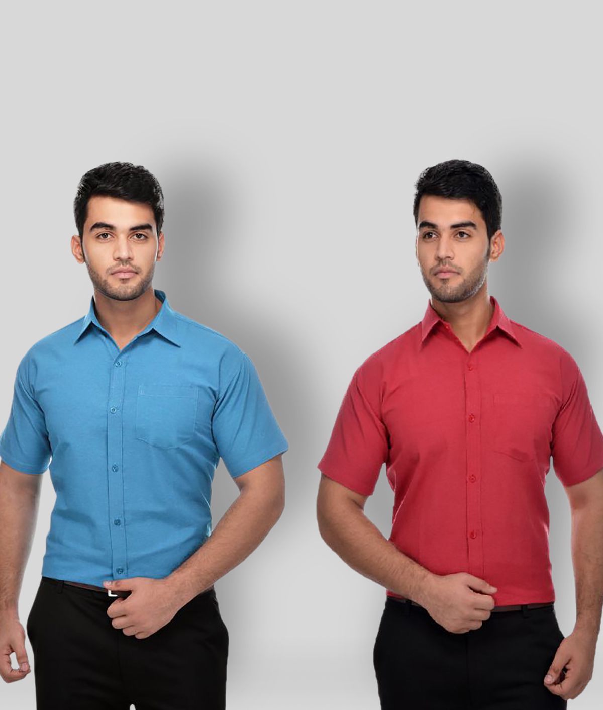     			DESHBANDHU DBK - Multicolor Cotton Regular Fit Men's Casual Shirt ( Pack of 2 )