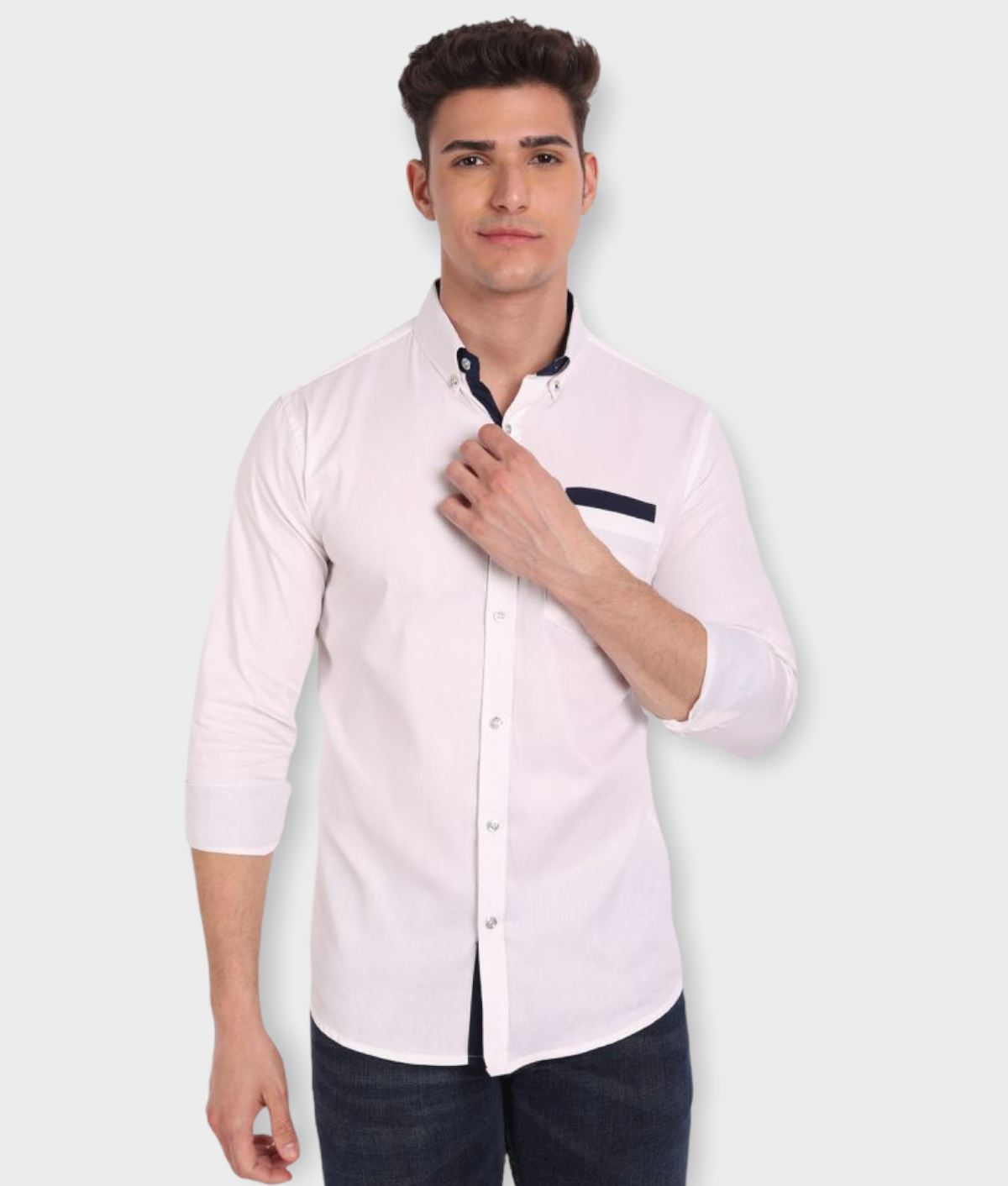     			Vida Loca - White Cotton Regular Fit Men's Casual Shirt ( Pack of 1 )