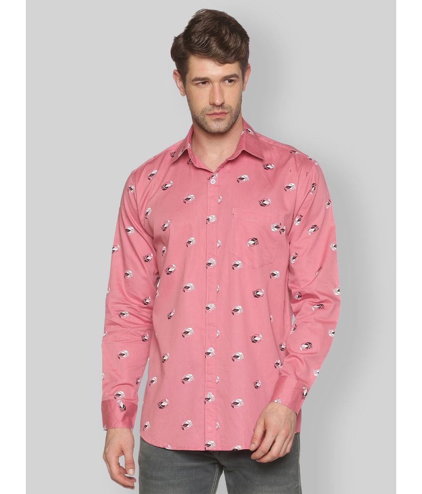     			YHA - Pink Cotton Regular Fit Men's Casual Shirt ( Pack of 1 )
