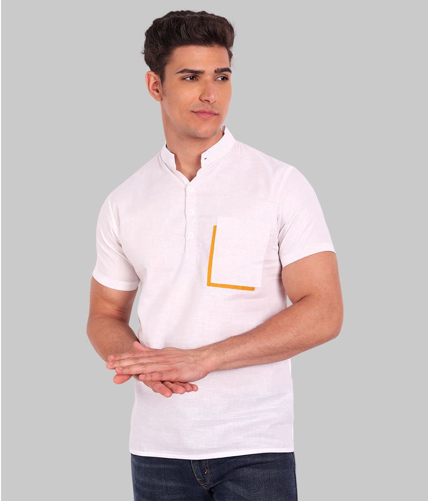     			Vida Loca - White 100% Cotton Slim Fit Men's Casual Shirt ( Pack of 1 )
