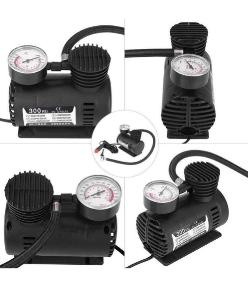 Electric Air Compressor Inflator Pump for Car, Bike, tubeless tire. 12V