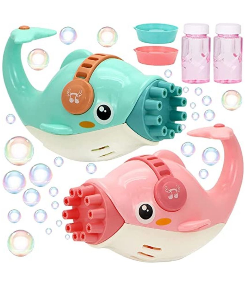 Sarush Dolphin Bubbles Gatling Machine 10Hole Battery Operated