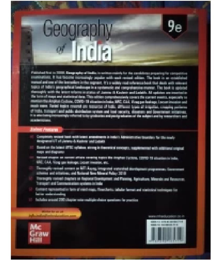 Geography of india 9th Edition Paperback 15 July 2020 Buy