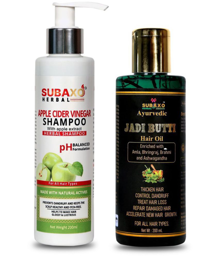 Apple Cider Vinegar Herbal Shampoo | Prevents Hair Fall | Hair Growth |-200  Ml & Ayurvedic Jadi Butti Hair Oil 200 Ml -For Women, Men, Boys & Girls:  Buy Apple Cider Vinegar