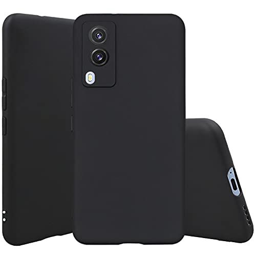     			KOVADO - Black Cloth Plain Cases Compatible For Vivo V21E ( Pack of 1 )