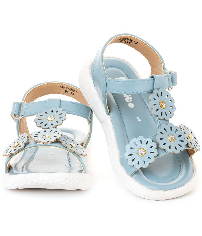     			Bonito Blue Flat Sandal for Girls (2-4.5 yrs)