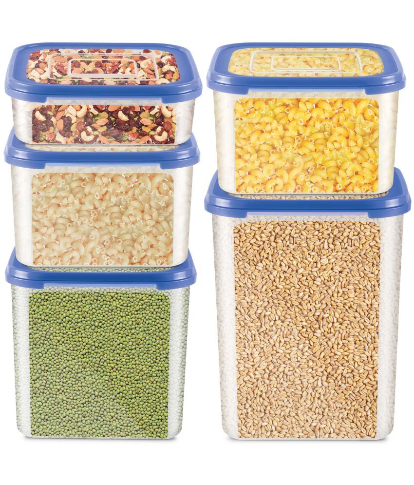 Milton Stacko 360 degree Plastic Storage Container (6/8/9/7) Set of 5