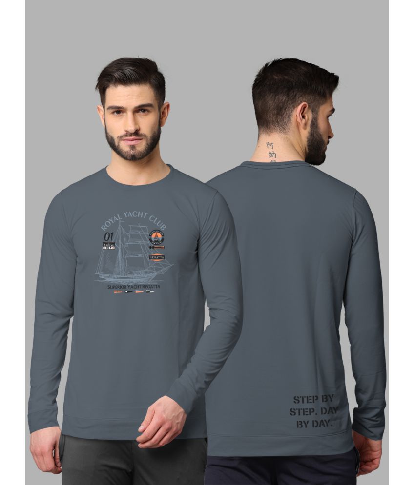     			BULLMER - Dark Grey Cotton Blend Regular Fit Men's Sweatshirt ( Pack of 1 )
