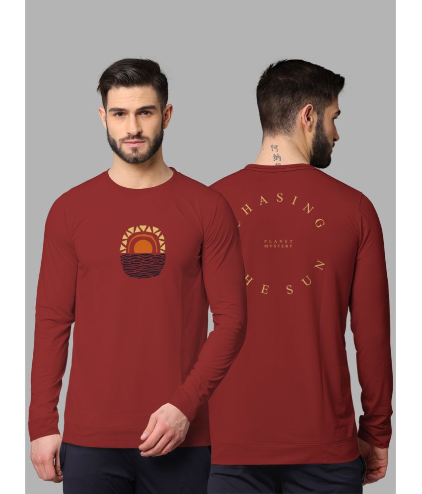     			BULLMER - Rust Cotton Blend Regular Fit Men's Sweatshirt ( Pack of 1 )