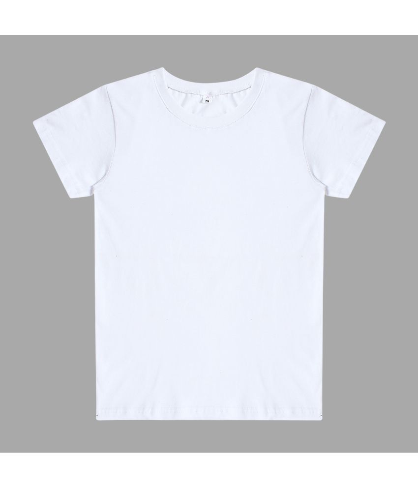 Diaz - White Cotton Blend Boy's T-Shirt ( Pack of 1 )