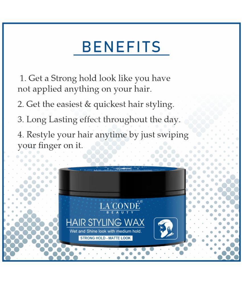 La'Conde Hair Styling Wax For Men Maximum Hold Wax 50 g Pack of 4: Buy  La'Conde Hair Styling Wax For Men Maximum Hold Wax 50 g Pack of 4 at Best  Prices