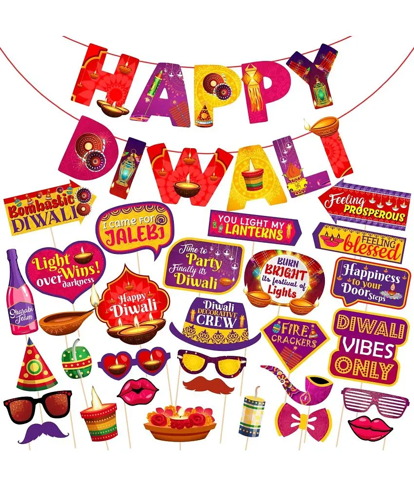 Diwali photo outlet booth props