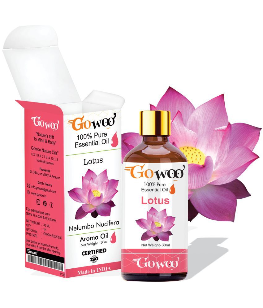     			GO WOO 100% Pure Fragrances Undiluted, Virgin White Lotus Oil for (30ml)