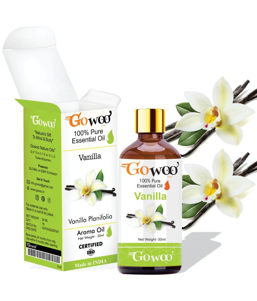     			GO WOO 100% Pure Vanilla Oil Virgin & Therapeutic Grade & Aromatherapy for Hair Care and Skin Care (50ml)