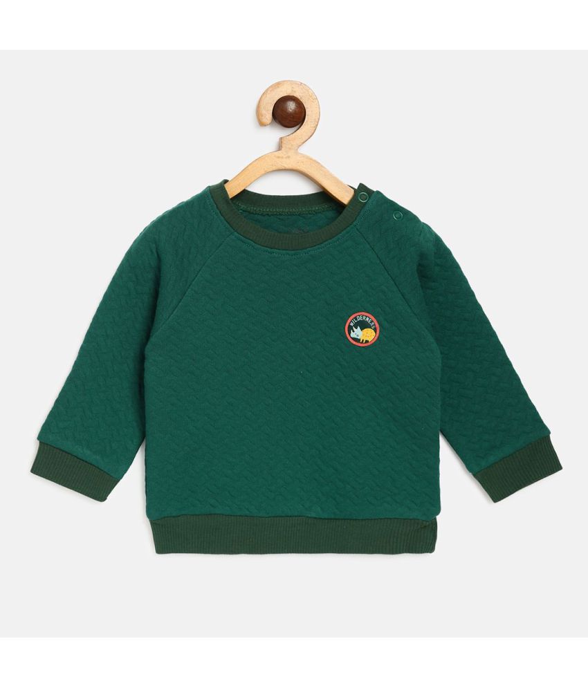    			MINIKLUB Baby Boy Green Sweat Shirt Pack Of  1