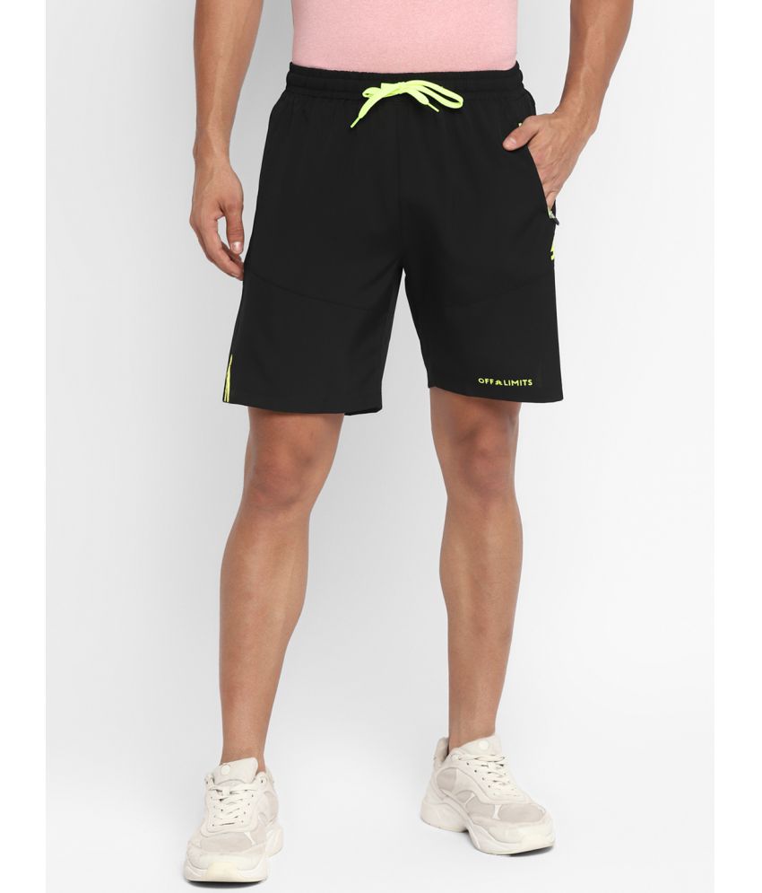     			OFF LIMITS - Black Polyester Men's Shorts ( Pack of 1 )