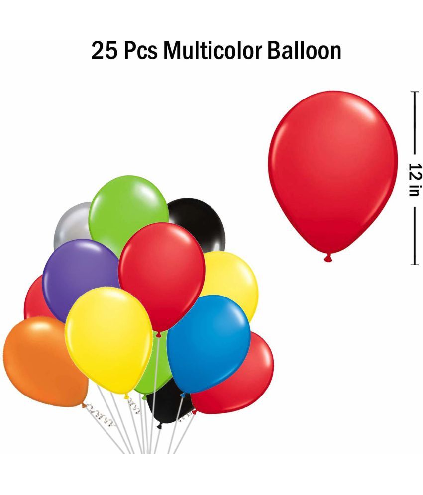 Party Propz Happy Birthday Decoration Items Multicolour Combo Of 46 Pcs