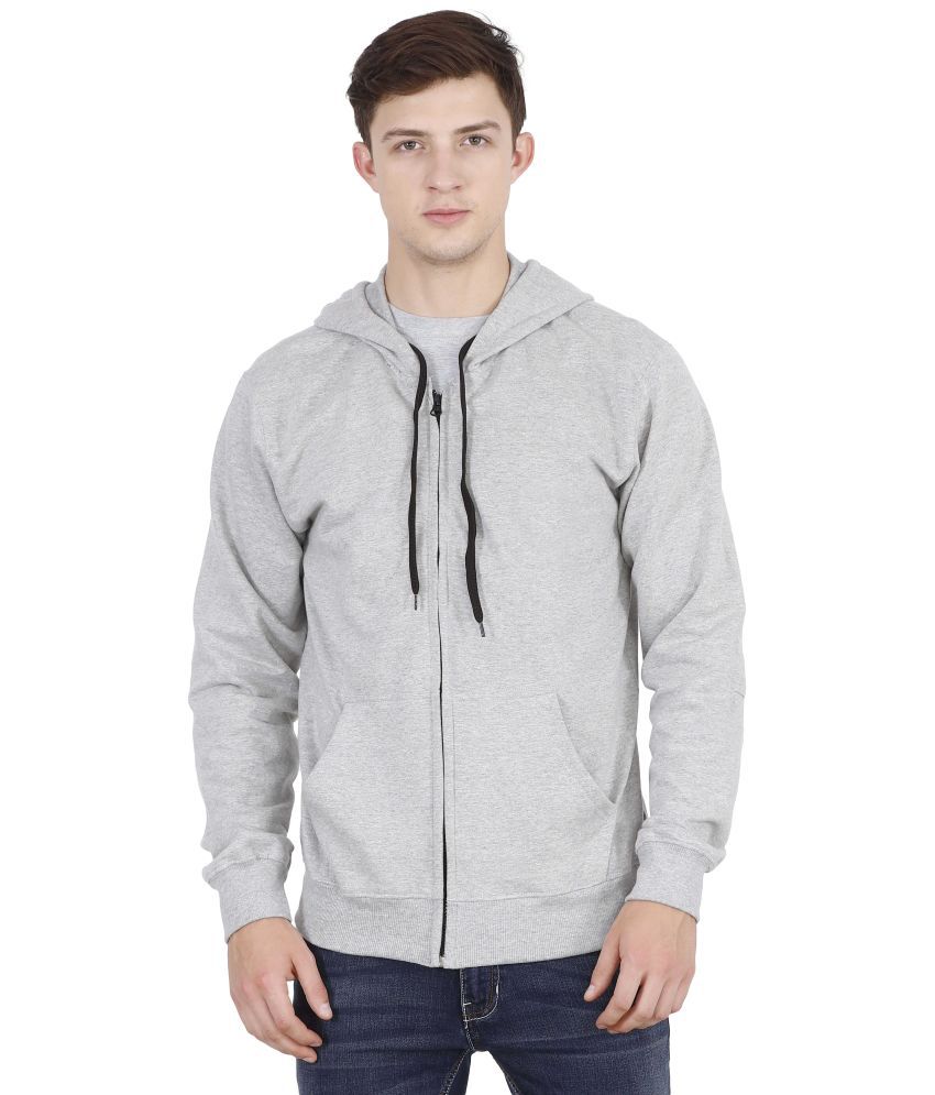     			FLEXIMAA - Grey Melange Cotton Regular Fit Men's Sweatshirt ( Pack of 1 )