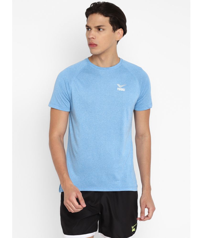     			YUUKI - Teal Polyester Regular Fit Men's Sports T-Shirt ( Pack of 1 )
