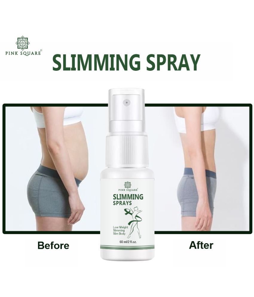 pink square Body Slimming Spray Oil Reduce Fat Burner from Belly Shaping & Firming Oil 100 mL