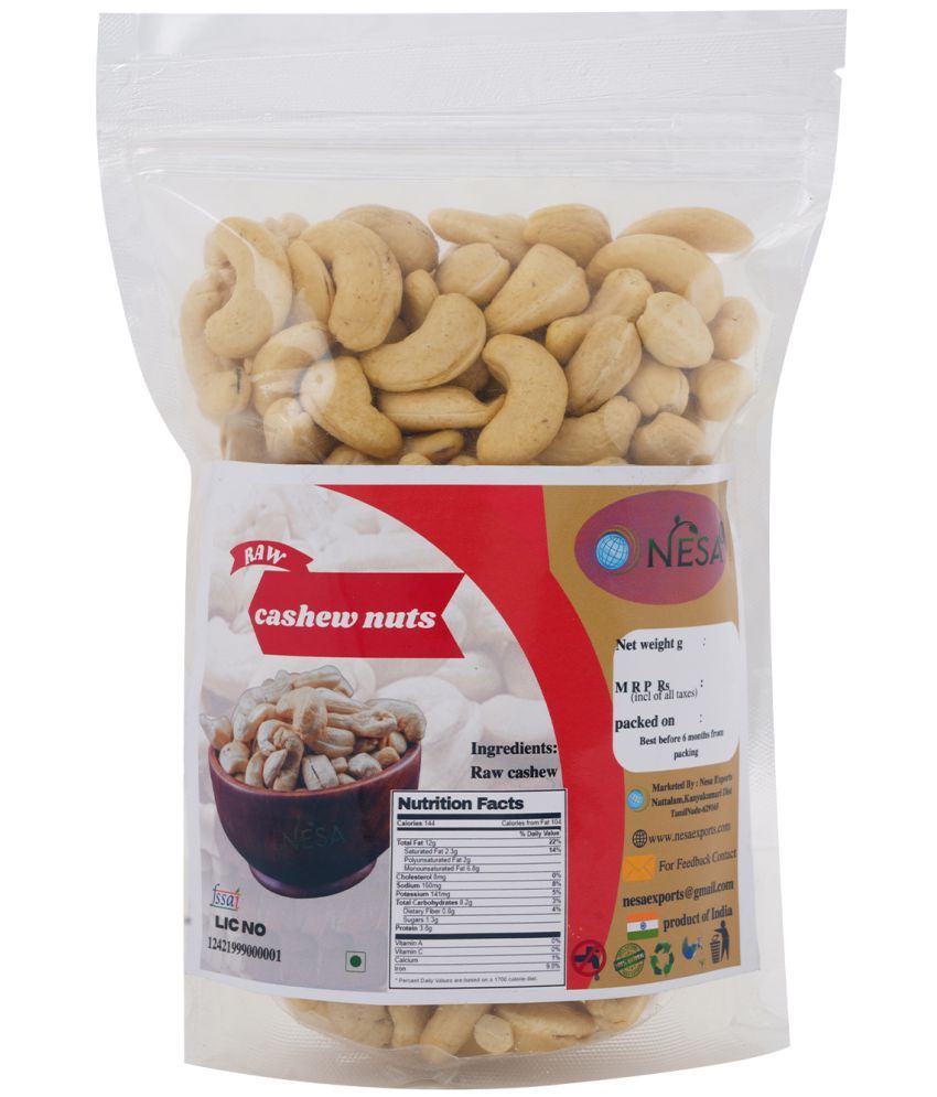 Nesa100 Natural Premium Whole Raw Cashew Nuts Regular Size Cashews.Raw
