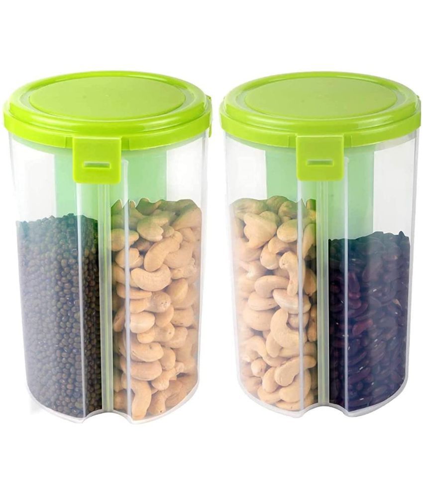     			SINGING SPARROW - Transparent Polyproplene Food Container ( Pack of 2 )