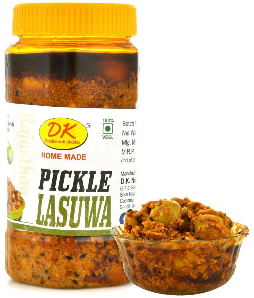 DK Namkeen & Pickles Rajasthani Homemade Lasuwa Pickle and Marwadi Mirchi Pickle Pickle 850 g