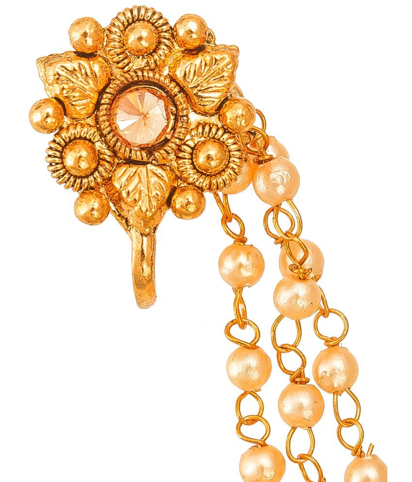 LUXOR Goldplated Plated Brass, Copper Nathiya Buy LUXOR Goldplated