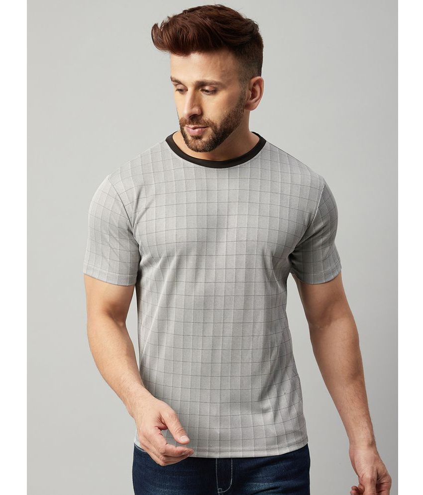     			Gritstones - Grey Melange Polyester Regular Fit Men's T-Shirt ( Pack of 1 )