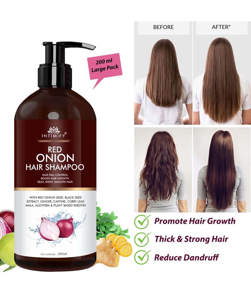 Intimify Onion Shampoo for hair growth, Onion shampoo, red onion shampoo,  hair fall shampoo, hair growth shampoo, anti dandruff shampoo, dandruff  shampoo, hair care.: Buy Intimify Onion Shampoo for hair growth, Onion