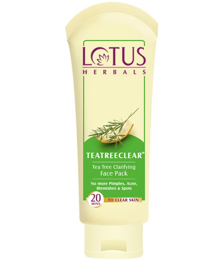     			Lotus Herbals Teatreeclear Tea Tree Clarifying Face Pack, Reduces Pimples, Acne & Spots, 60g