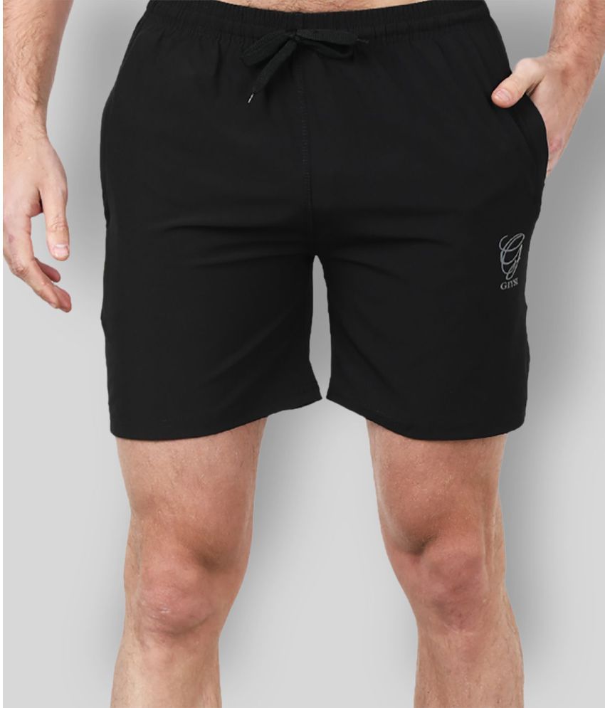     			GIYSI - Black Polyester Men's Shorts ( Pack of 1 )