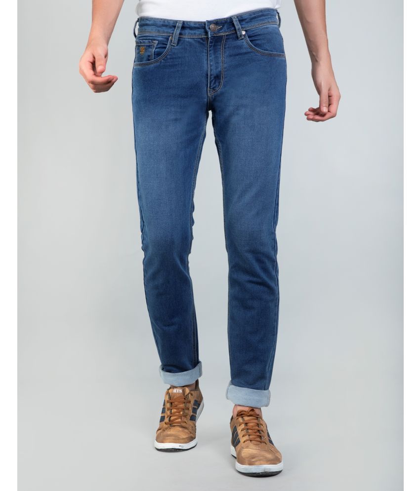     			HJ 53 - Light Blue Cotton Slim Fit Men's Jeans ( Pack of 1 )