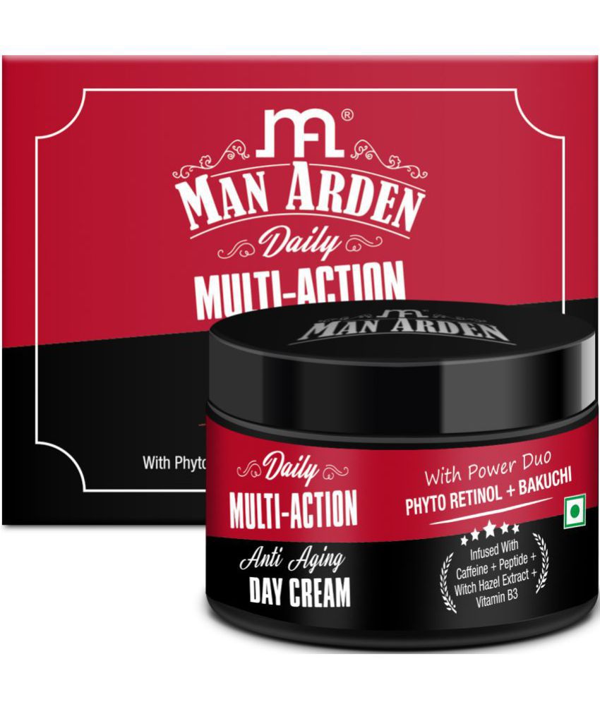     			Man Arden Daily Multi-Action Anti Aging Day Cream Phyto Retinol + Bakuchi + Caffeine + Peptide SPF 25, UVA / UVB PA+++, 50g