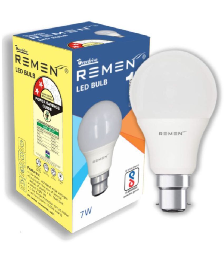     			Remen Led Lites - 7W Cool Day Light LED Bulb ( Single Pack )