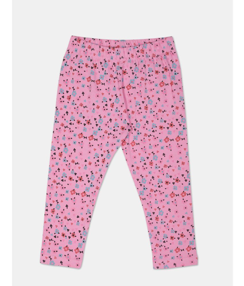     			Donuts - Pink Cotton Legging For Baby Girl ( Pack of 1 )