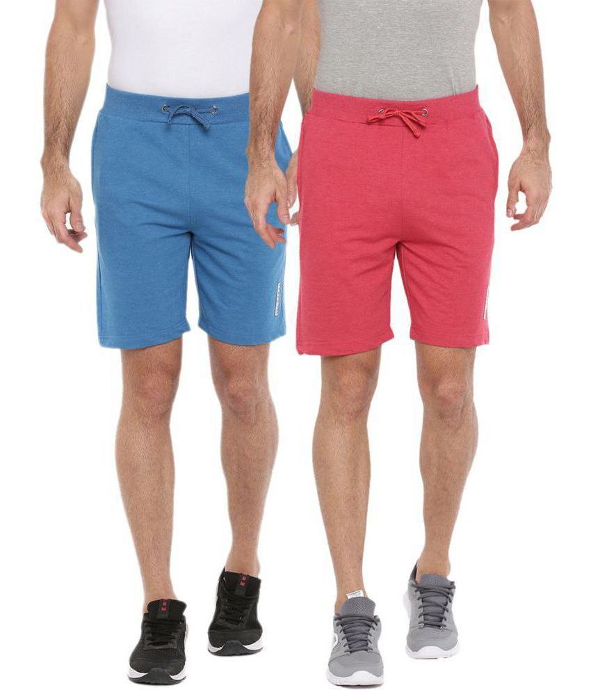     			Force NXT - Multicolor Cotton Men's Shorts ( Pack of 2 )