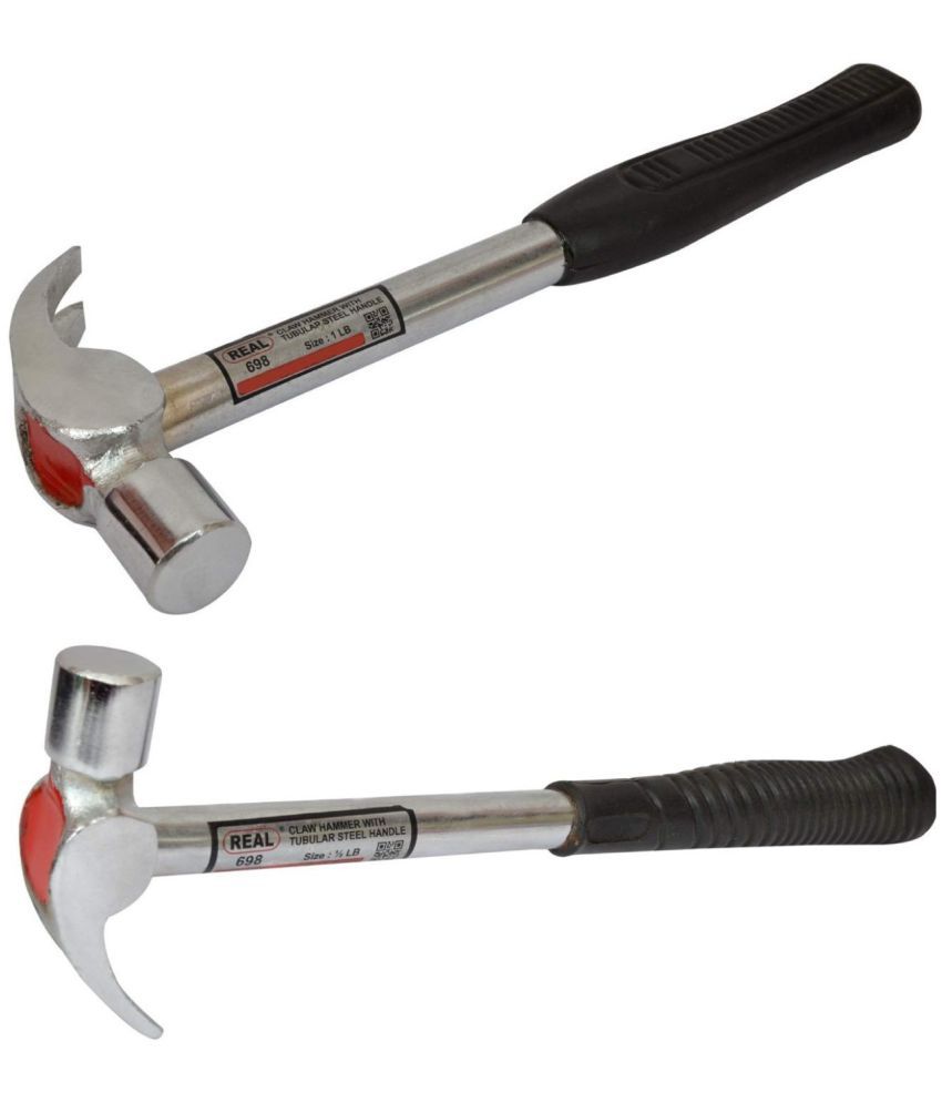    			Kadio Hand Tools Combo Set With 2 Pcs 8" Claw Hammer (Multicolor, Heavy Duty)(Set of 2)