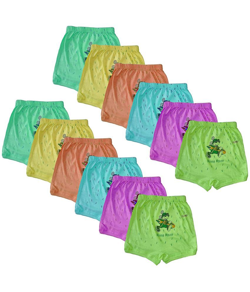     			little PANDA Baby Economical Cotton Drawer Panties, Multi-Colored (Pack of 12