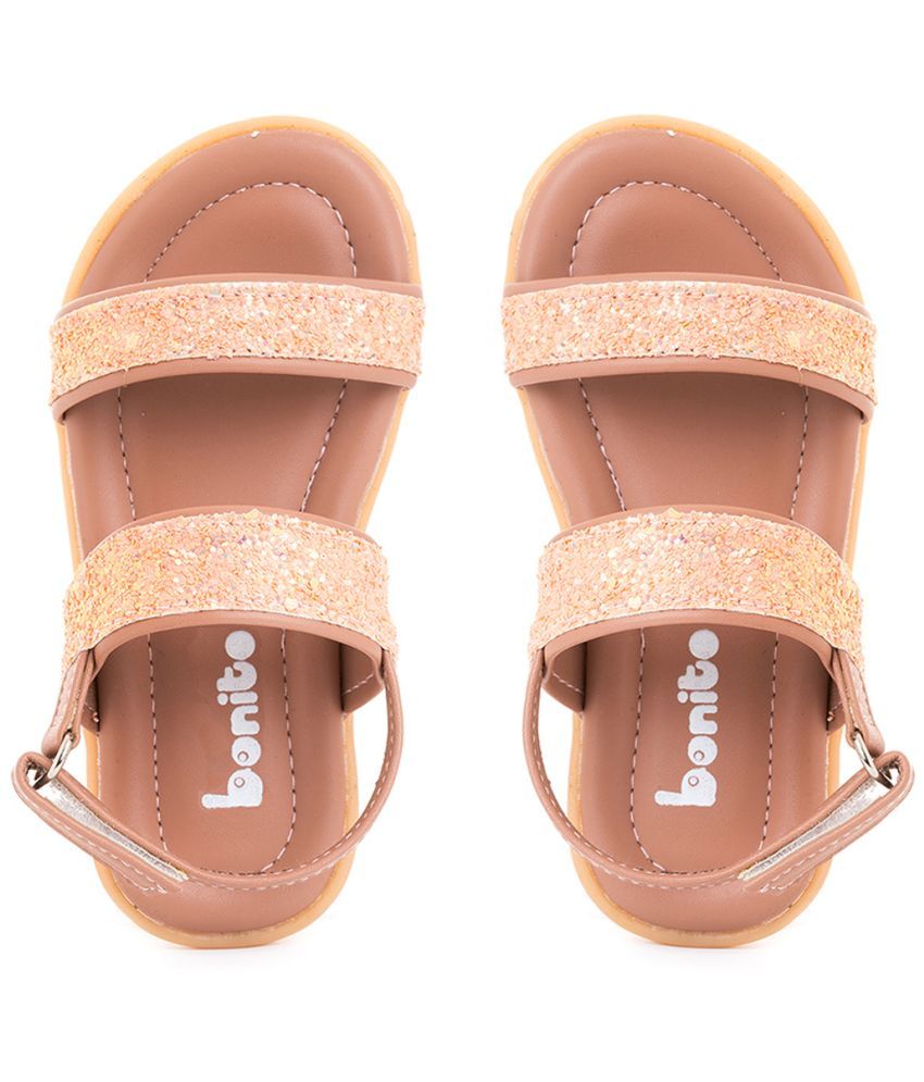     			Bonito Pink Flat Sandal for Girls (2-4.5 yrs)