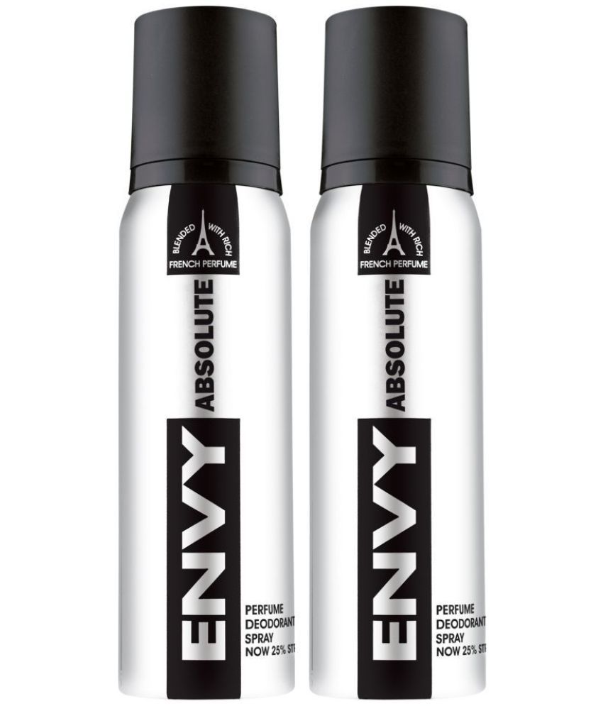     			Envy Absolute Deodorant Spray for Men 120ml Each (Pack of 2)
