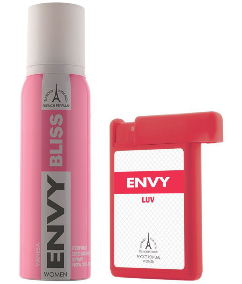     			Envy Bliss Deodorant 120ml & Luv Pocket Perfume for Women 18 ml (Pack of 2)