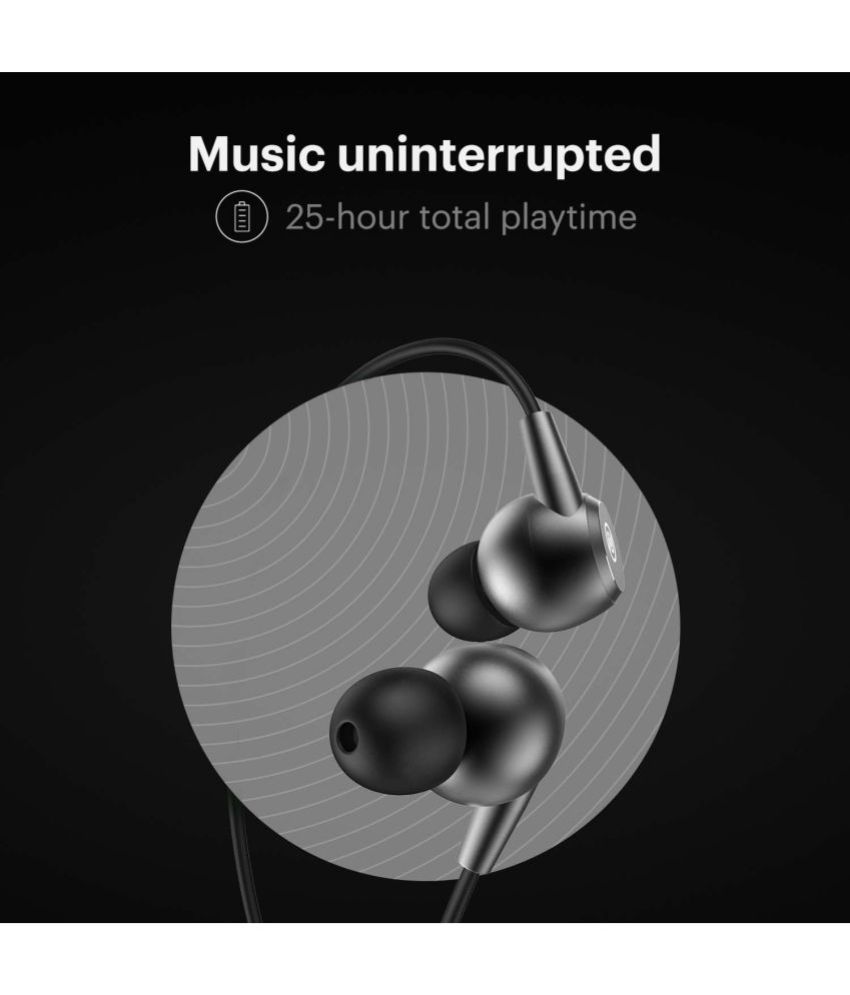 Noise Noise Nerve Neckband (Jet Black) In Ear Wireless With Mic