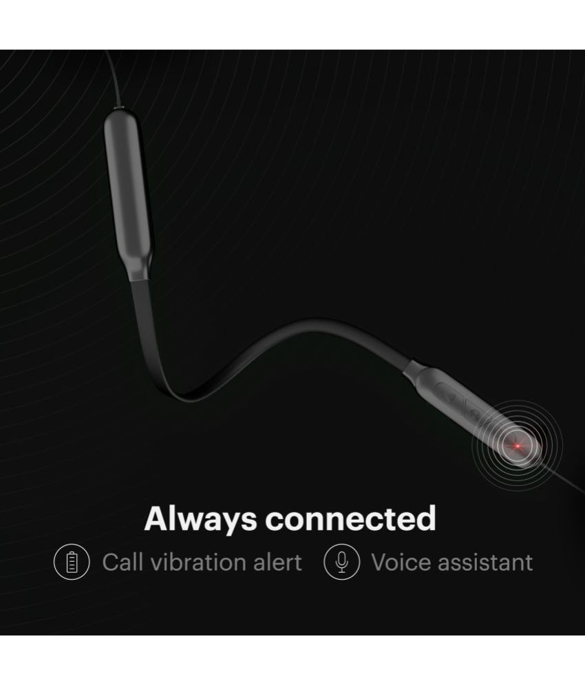 Noise Noise Nerve Neckband (Jet Black) In Ear Wireless With Mic