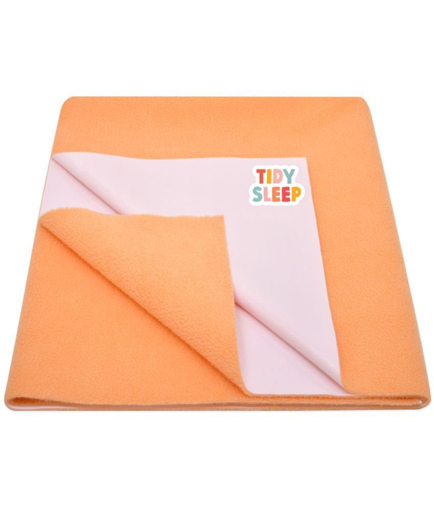 Tidy Sleep - Orange Laminated Bed Protector Sheet ( Pack of 1 )