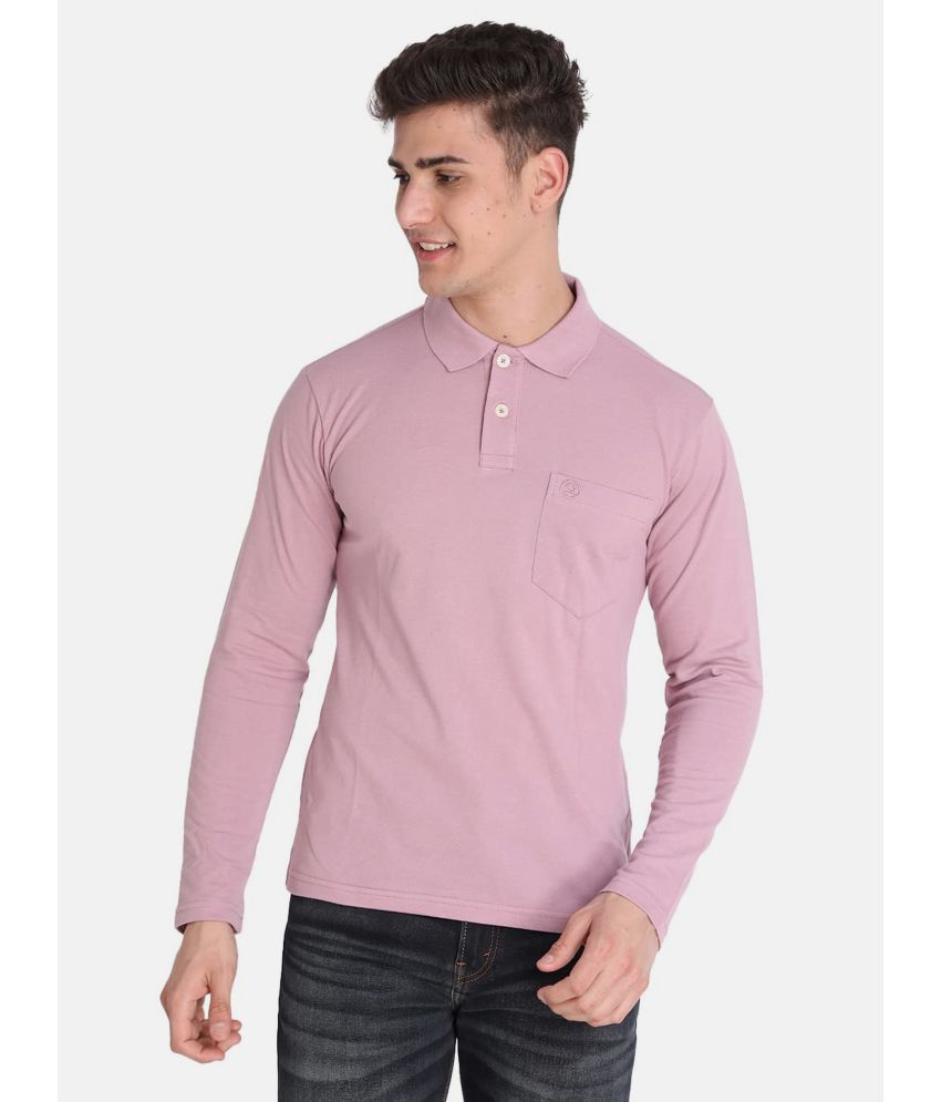     			Chkokko - Pink Cotton Blend Regular Fit Men's Polo T Shirt ( Pack of 1 )