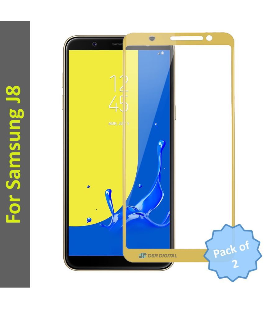 DSR Digital - Tempered Glass Compatible For Samsung Galaxy J8 2018 ( Pack of 2 )