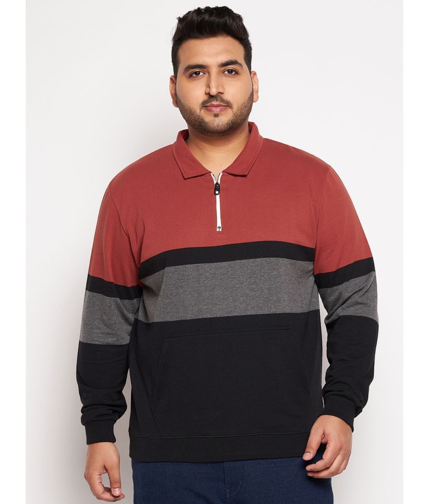     			AUSTIVO - Red Cotton Blend Regular Fit Men's Sweatshirt ( Pack of 1 )