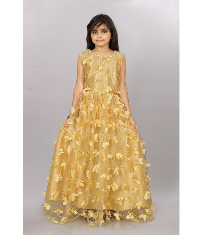 JULEE  Yellow Net Girls Gown  Pack of 1   Buy JULEE  Yellow Net Girls  Gown  Pack of 1  Online at Low Price  Snapdeal